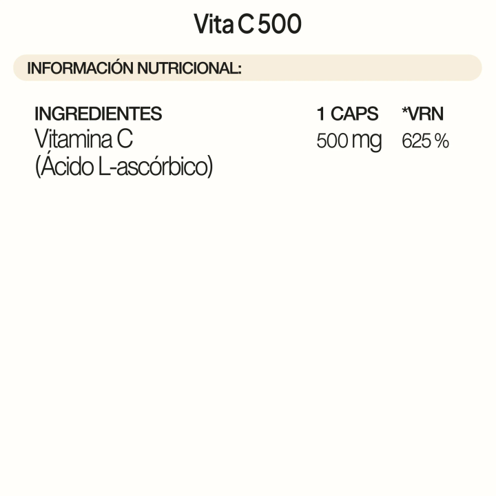 Comprar Vita C 500 60 caps  - Vitamina Antioxidante indispensable al m