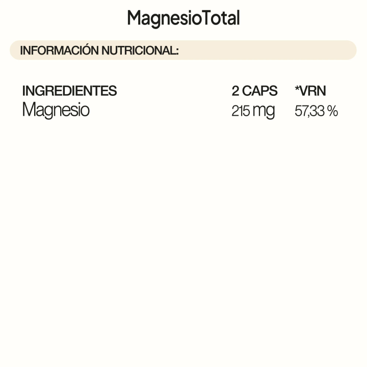 Comprar Magnesio Total 60 Caps IVB - Magnesio bisglicinato y magnesio