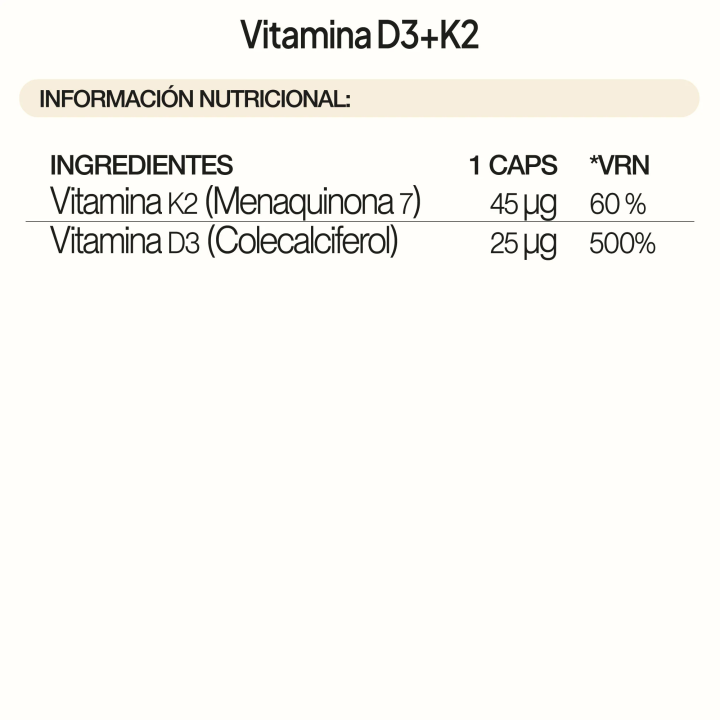 Comprar Vitamina D3+K2 90 Caps 3 meses de tratamiento IVB - Mantenimie
