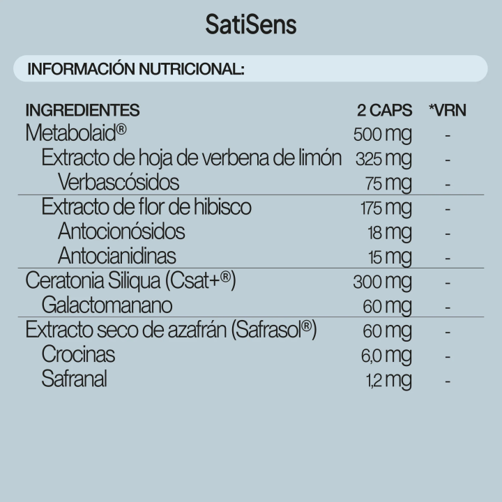 Comprar SatiSens 60 Caps IVB - Controla el apetito de manera natural y