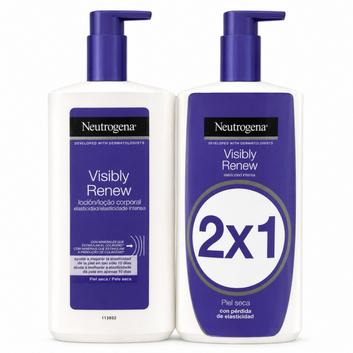 Neutrogena Visibly Renew Reafirmante 2x1 | 2 x 750 ml