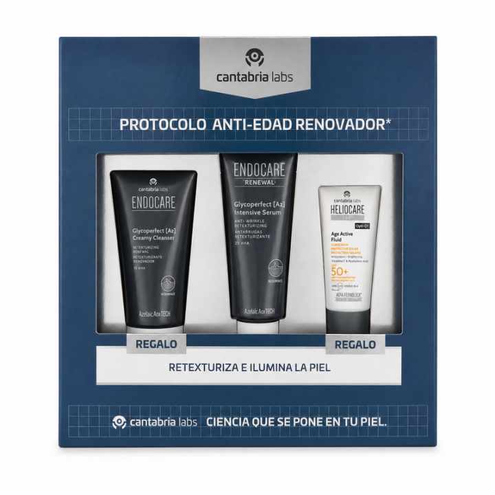 Pack Endocare Glycoperfect [Az] Serum Intensive con Limpiador y Protector solar de regalo