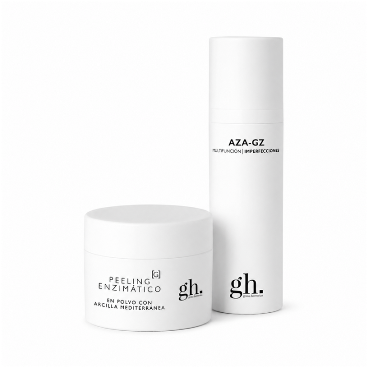 GH Pack Equilibrante Antiimperfecciones: 10 AZA-GZ + Peeling Mascarilla de Arcilla Mediterránea Gema Herrerías