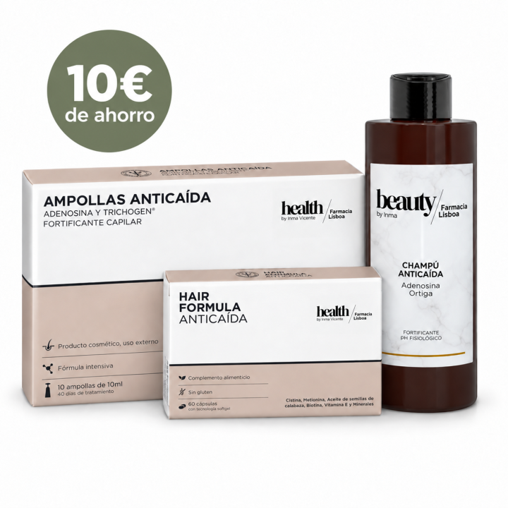 Pack Anticaída con Champú Gratis – Rutina Completa 2 Meses Beauty by Inma