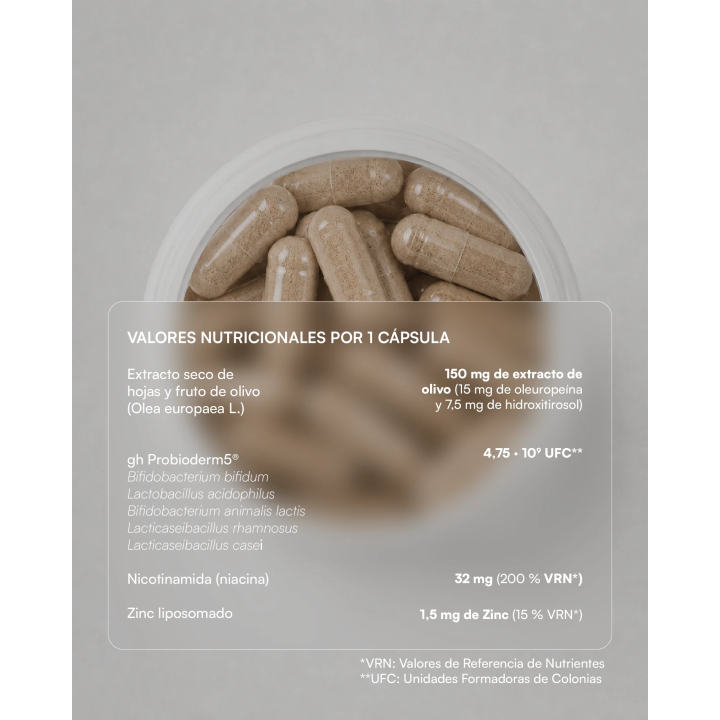 GH Probioderm Balance 30 Cápsulas de Probioticos Gema Herrerías
