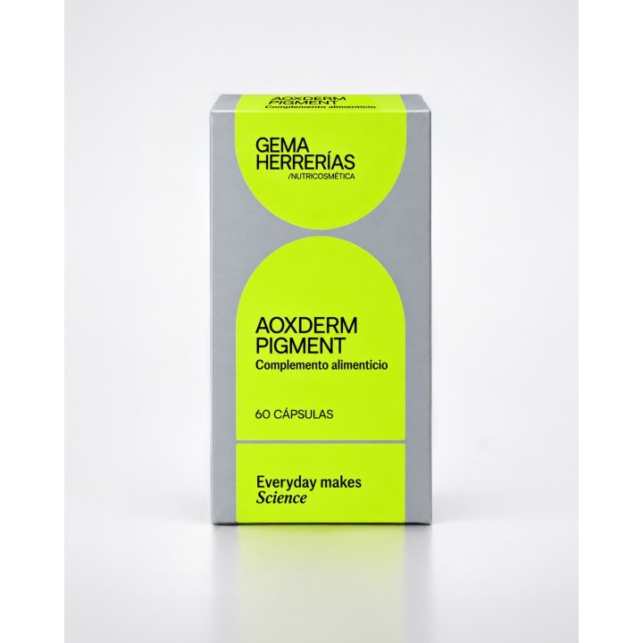 GH Aoxderm Pigment 60 cápsulas Gema Herrerías: complemento antioxidante para el cuidado de la piel con manchas faciales