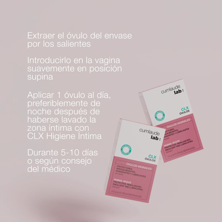 Comprar DUPLO Óvulos CLX Cumlaude Lab - Óvulos Hidratantes y Calmantes 10 óv