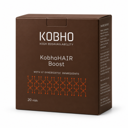 KobhoHAIR Boost 20 viales | Vitaminas para la Caída del pelo y aumentar el volumen del cabello