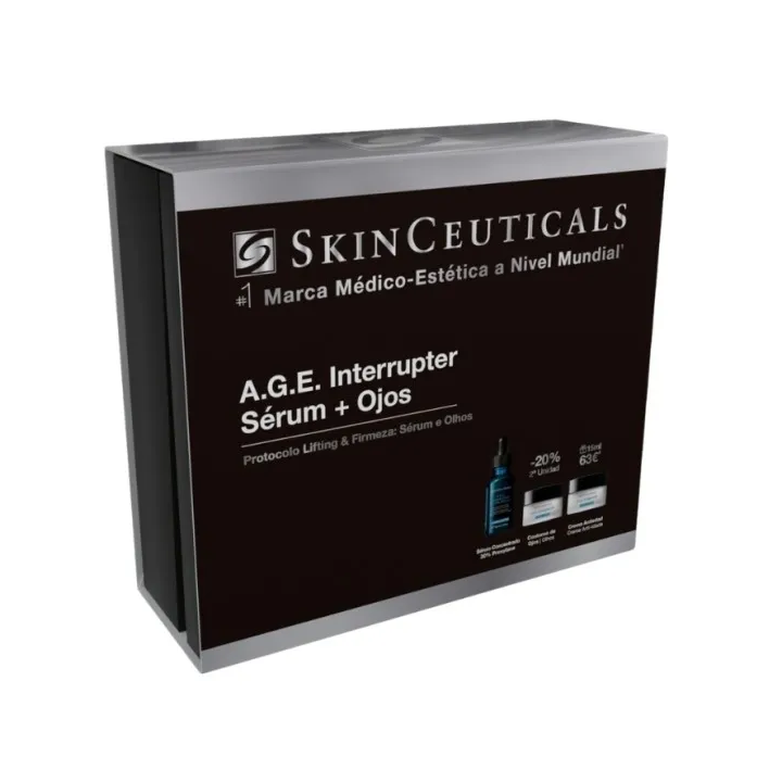 Cofre SkinCeuticals A.G.E. Interrupter Ultra Serum + Advanced Eye con Regalo