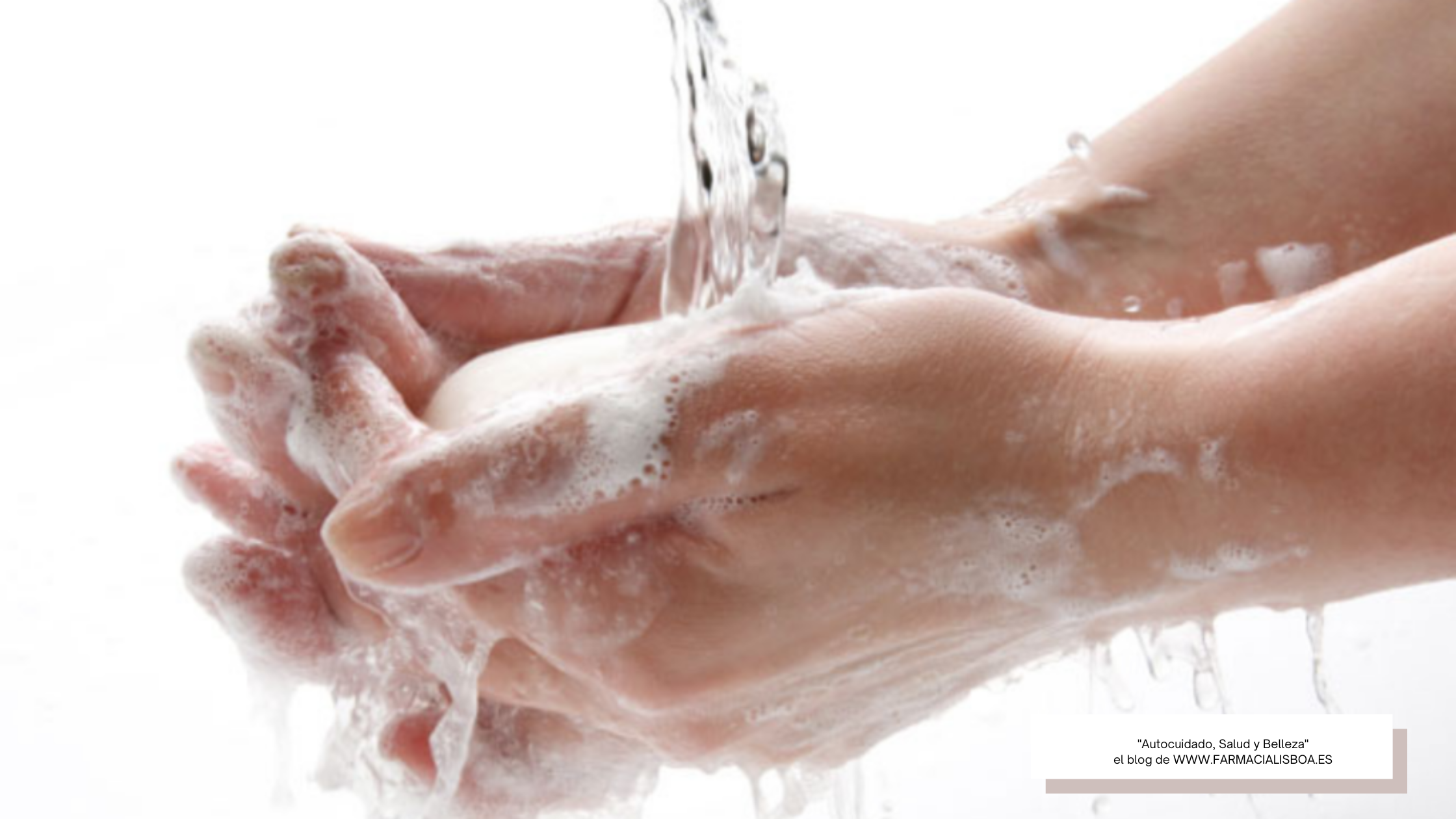 La importancia de lavarse las manos con agua y jabón