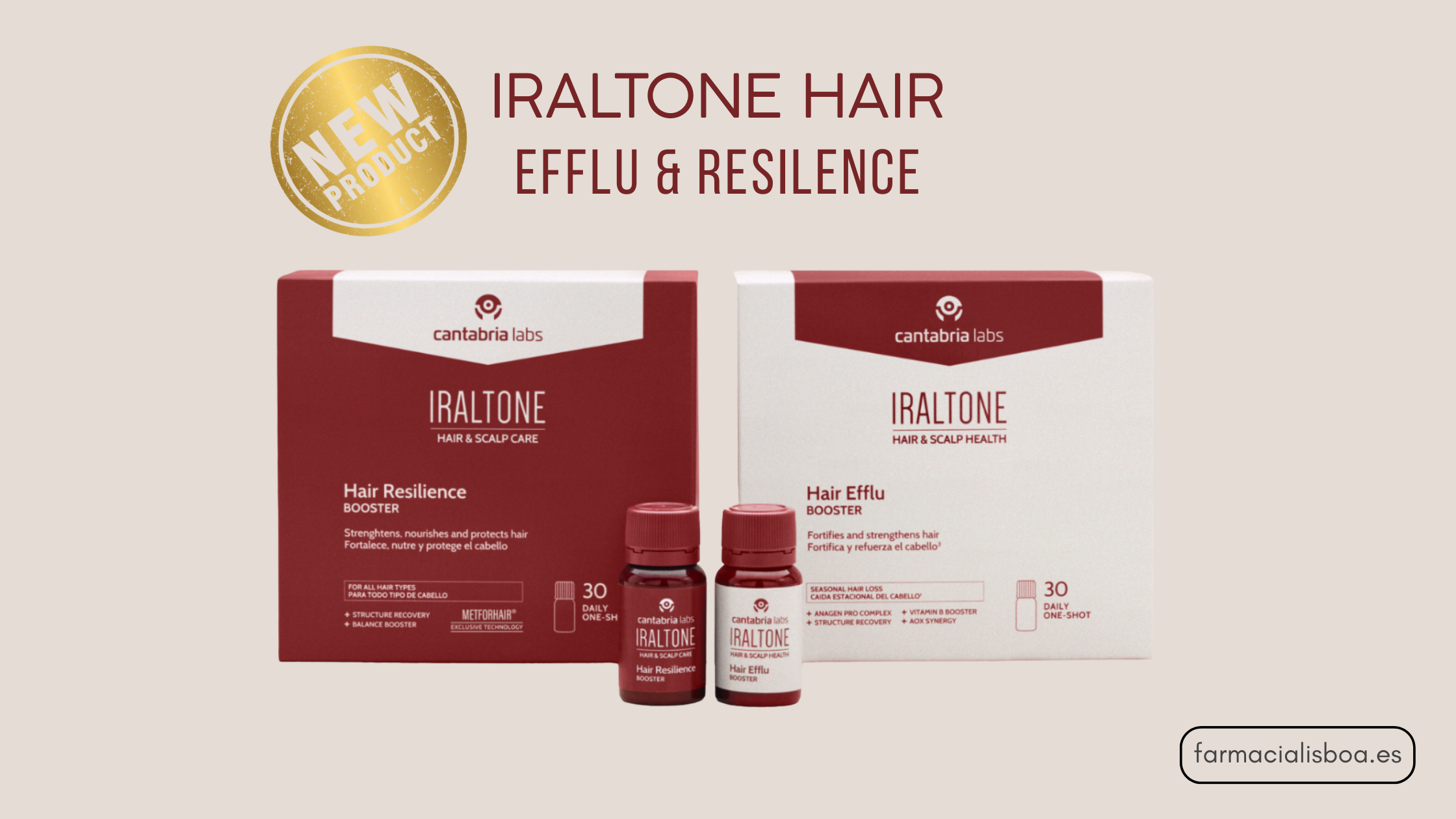 Nuevos complementos alimenticios Iraltone hair