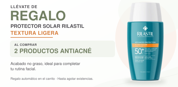 regalo protector solar rilastil con 2 anti acné